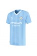 Fotbalové Dres Manchester City Erling Haaland #9 Domácí Oblečení 2023-24 Krátký Rukáv